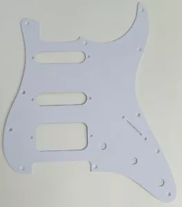 Golpeador blanco de 1 capa para 11 tornillos Stratocaster Start estilo HSS - Imagen 1 de 5