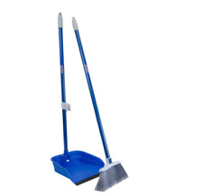 Quickie Stand and Store Lobby Broom and Dustpan Set