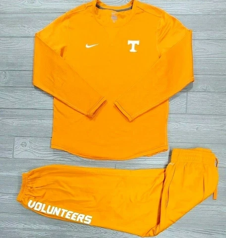 Nike Tennessee Volunteers Waffle Grid Long Sleeve Crew Shirt Training Pants Set Cover