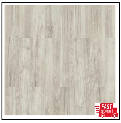 Piedra pecana a orillas del lago 7 mm T X 7,6 pulgadas Suelo de madera laminada W (24,2 pies cuadrados/estuche) Foto 1 de 3