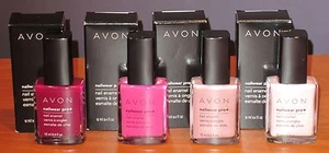 Avon 4 Nailwear Pro+ Nail Enamel Polish Viva Pastel Pink Berry Smooth Lilac NIB - Picture 1 of 1