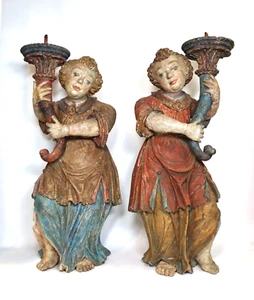 Paar Leuchterengel Renaissance- Engel - Picture 1 of 5