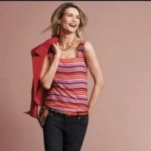CAbi #3448 London Calling Banded Camisole Top Small - Picture 1 of 7
