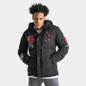 Supply & Demand Jayden Mens Puffer Jacket SUM17340 007 Black Extra Large NWT - Picture 1 of 6