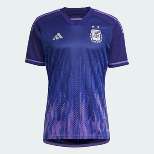 Original Replik ARGENTINIEN 22 AUSWÄRTS TRIKOT 2XL (Herren) MESSI ADIDAS - NEU - LILA - Bild 1 von 2