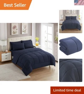 7-teiliges Bettdecken-Set Tasche einfarbig Ganzjahres weiche Daunen Alternative Blanke... - Bild 1 von 7