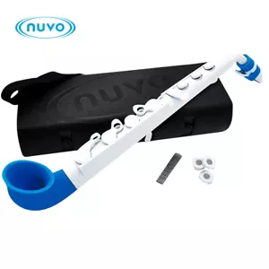 Nuvo jSax Pre-Saxophone Instrument for Beginner Musicians - White/Blue N520JWBL - Picture 1 of 2