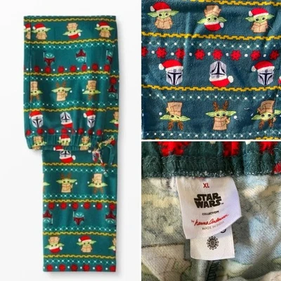 STAR WARS™ Grogu Adult Unisex Flannel Pajama Pant, sz XL EUC - Image 1 of 4