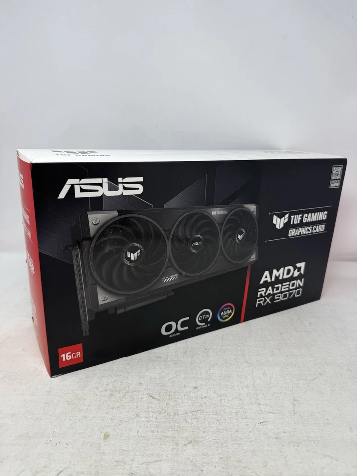 ASUS TUF Gaming Radeon RX 9070 OC Edition 16GB GDDR6 Gaming Graphics Card - Image 1 of 4