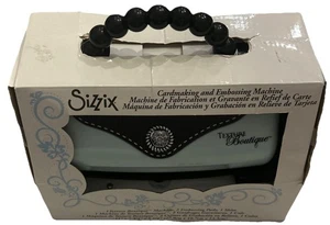Libro de chatarra Sizzix Texture Boutique máquina de estampado estilo cartera azul bebé negro - Imagen 1 de 5