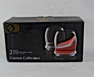 New Joyjolt Cosmos Crystal Stemless - 17.5 Oz - Set Of 2 Wine Glass Clear - Picture 1 of 3