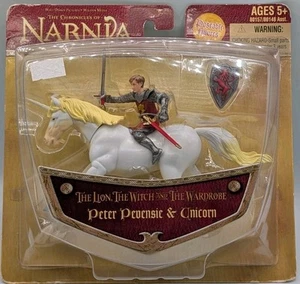 Chronicles Narina - PETER PEVENSIE + UNICORN Poseable Figure 2005 Hasbro - Rare - Picture 1 of 4