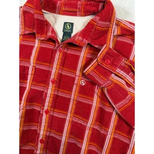 Aigle Cord Karo Knopfleiste Hemd Langarm Freizeit Herren Größe Large - Bild 1 von 6
