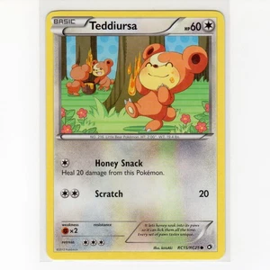 Pokémon TCG Teddiursa RC15/RC25 Legendary Treasures Holo Common Card EN-LP 2013 - Picture 1 of 3