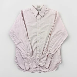 Paul Stuart Sea Island Baumwollhemd 16-34 weiß rosa Streifen klassische Passform - Bild 1 von 13