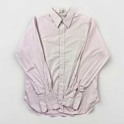 Paul Stuart Sea Island Cotton Dress Shirt 16-34 White Pink Stripe Classic Fit - Image 1 of 4
