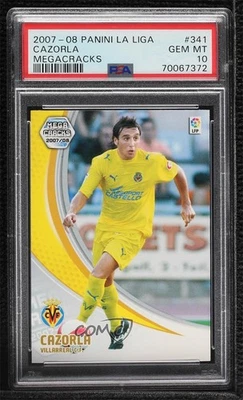 2007-08 Panini Megacracks MGK La Liga Santiago Cazorla #341 PSA 10 GEM MT - Image 1 of 2