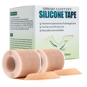 Silicone Scar Tape – Transparent, Flexible, Reusable Scar Removal Sheets for ... - Picture 1 of 6