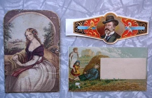 Ephemera 1800er Ephemera Karten Lot - Bild 1 von 6