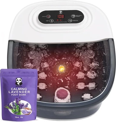 Foot Spa Bath Massager with Heat Bubbles and Vibration Massage and Jets, 16 OZ C - Image 1 of 4