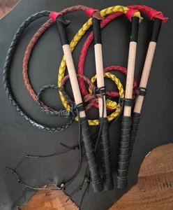 2.5ft Leather Stock Whip - Picture 1 of 7