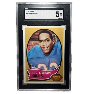 1970 Topps - O.J. Simpson #90 (RC) SGC 5 EX - Foto 1 di 3