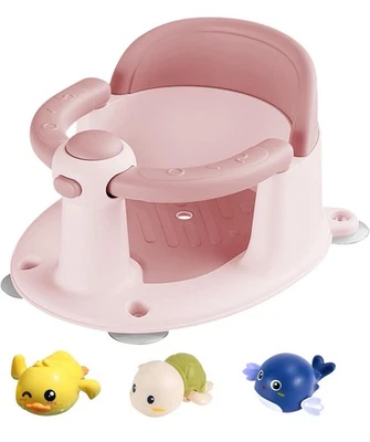Asiento de baño para bebés de 6 meses en adelante, asientos de baño para bebés sentados Foto 1 de 4
