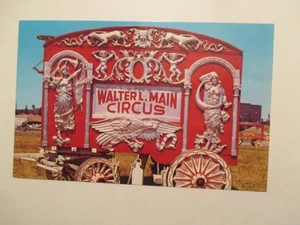 Baraboo Wisconsin Postcard Circus World Museum Walter L Main Bandorgan Wagon WI - Picture 1 of 2