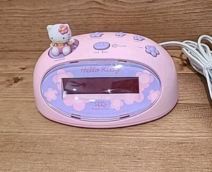 Sanrio HELLO KITTY Pink & Purple Oval 2004 LED Digital Alarm Clock KT30005P - Picture 1 of 9