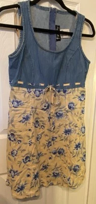 Vestido Vintage All That Jazz Denim y Amarillo Floral Talla 5/6 Foto 1 de 4