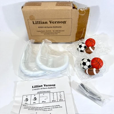 Juego de 2 piezas de soporte de pared para cortinas deportivas de cerámica Lillian Vernon - Nuevo Foto 1 de 4