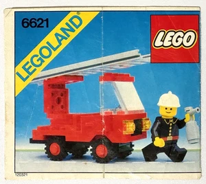 Camión de bomberos clásico de colección © 1984 LEGO 6621 manual de instrucciones 120321 - Imagen 1 de 7