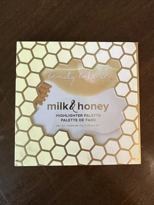Beauty Bakerie Milk & Honey Highlighter Palette .28 oz x 4 Shades Full Size NIB - Image 1 of 2