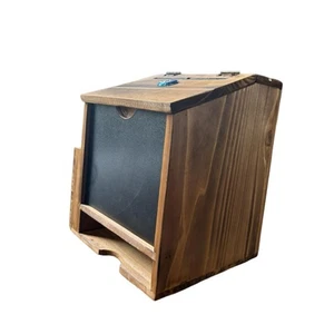 Wooden Suggestion Box Comment Card Box Storage Container Comment Card Slot Easy - Picture 1 of 6