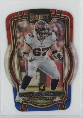 2022 Panini Select Club Level Red & Blue Prizm Die-Cut Luke Goedeke Rookie RC - Image 1 of 2