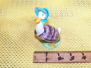 Statuina anatra vintage BEATRIX POTTER "Jemima Puddleduck" - Beswick, Inghilterra - Foto 1 di 5