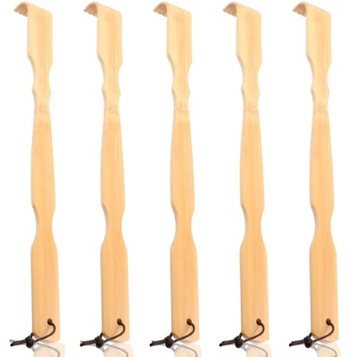 Wooden Bamboo Back Scratcher, 17" Natural Handmade Back-Scratchers for Men an... - Image 1 of 4