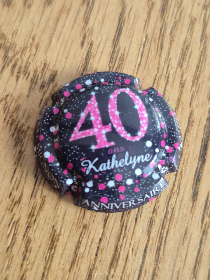 capsule de champagne 40 ans pierre mignon kathelyne rare - Photo 1/1