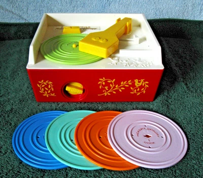 Vintage Fisher Price Music Box Record Player Toy 1971 Complete - EX - Image 1 of 4