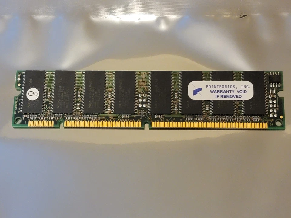 Pointronics 128MB 1x128mb NEC Chips PC-100 NON-ECC MEMORY SDRAM PowerMac G4 ∇ - Image 1 of 2