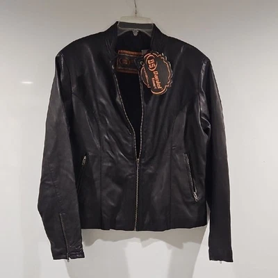 CHAQUETA DE CUERO NEGRA 2XL Foto 1 de 4