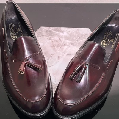 Mocasines de cuero de colección Florsheim Imperial para hombre cordobés borla roja 93224 talla 12 Foto 1 de 4