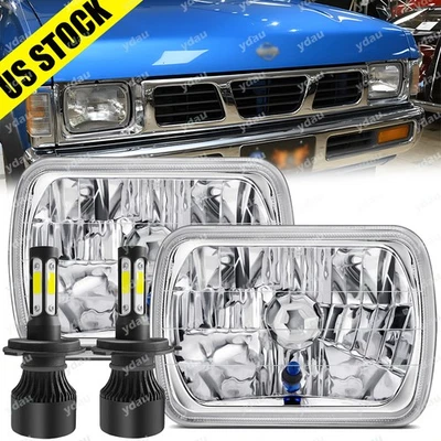 Faros LED 5"x7" haz alto/bajo 9003 para camioneta Toyota 1982-1995 carrocería dura Foto 1 de 4