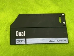 DUAL 505-2 505-3 TURNTABLE OEM BRAND MODEL PLATE MINT COND AS PICTURED 🔥 - Picture 1 of 6