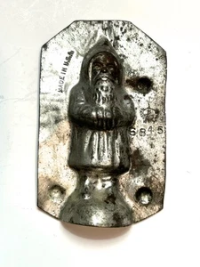 VTG St. Nicholas Chocolate metal Mold 6845 trade Mark E Top NY 3" tall - Picture 1 of 6