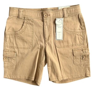 Charter Club Women's Classic Fit Comfort Waist Stretch Cargo Shorts Size 4 - Picture 1 of 10