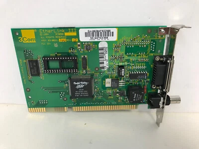 3COM 3C509B-COAX ETHERLINK III 16 BIT ISA PARALLEL TASKING ADAPTER ASSY 03-0021 - Image 1 of 3