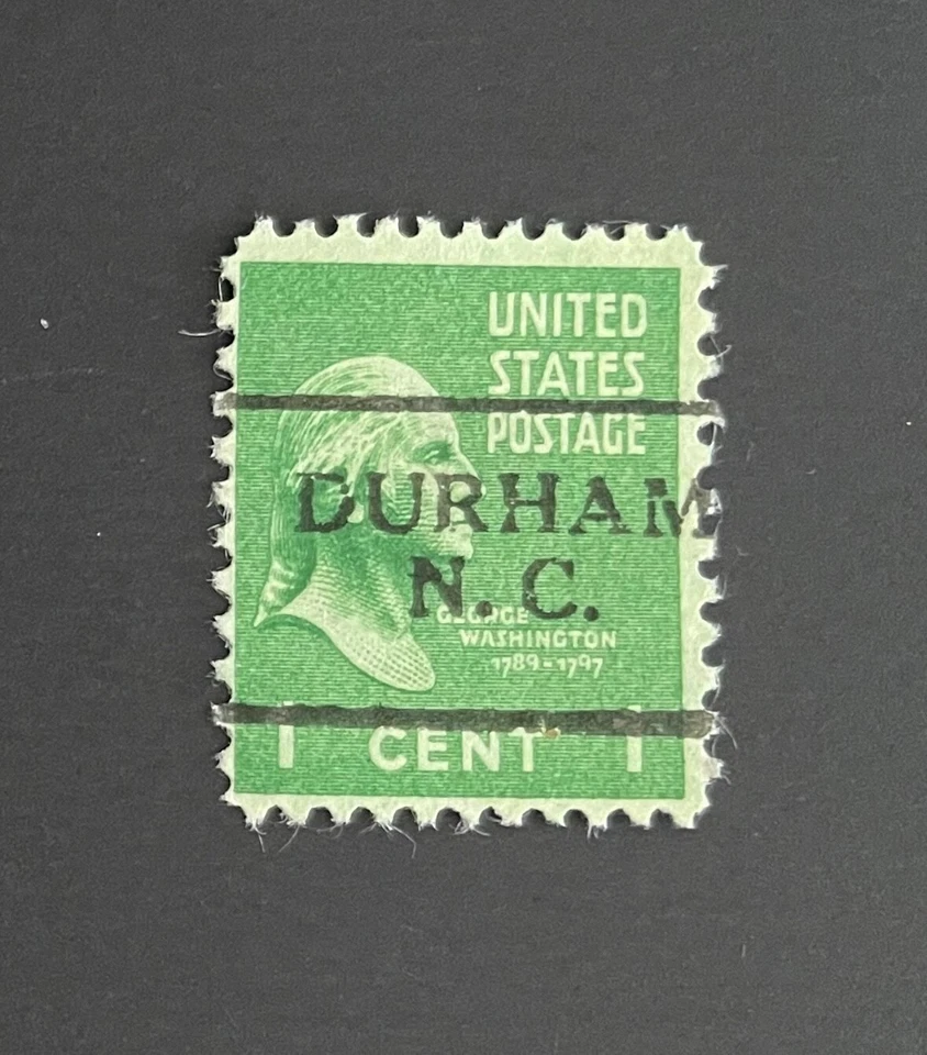 Durham, North Carolina Type 701 Precancel - 1 cent Prexie - U.S. #804 - NC - Image 1 of 1