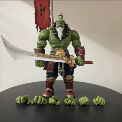 1/10 WoW Ork-Figur Blade Master-Figur Warcraft Wächter der Horde Modellsammlun - Imagem 1 de 4