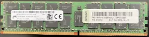 Micron 16GB 2RX4 PC4-2133P-RB0-10, MTA36ASF2G72PZ-2G1A2IK, RDIMM DDR4 - Picture 1 of 2